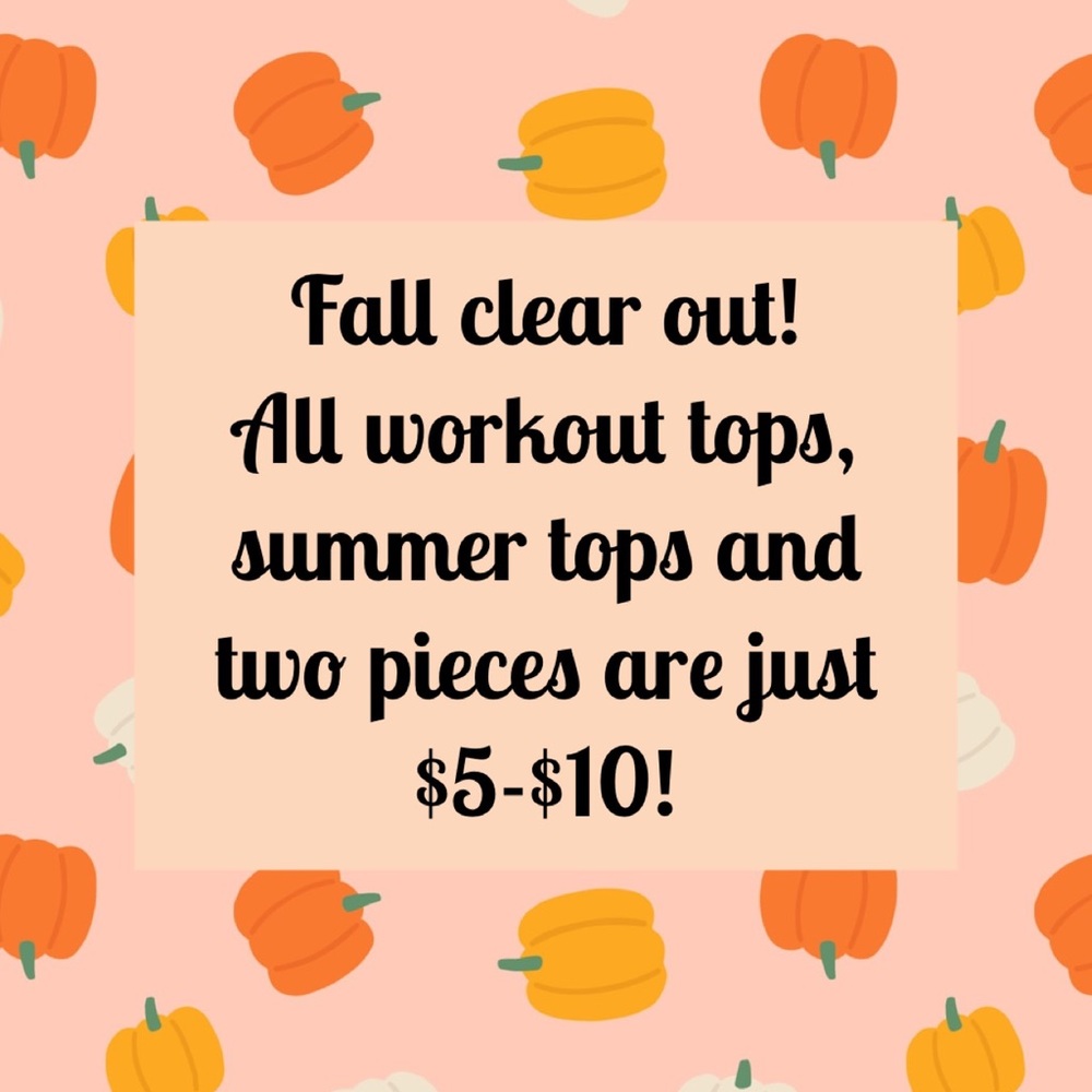 FALL CLEAR OUT!